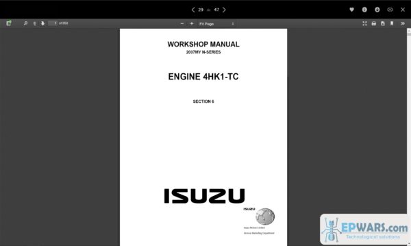 download Isuzu NHR NKR NPR NQR NPS Commercial Truck workshop manual