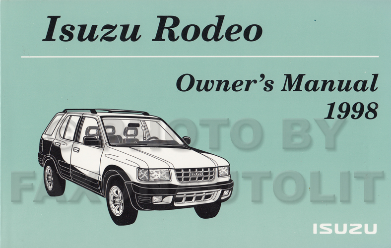 download Isuzu Rodeo workshop manual