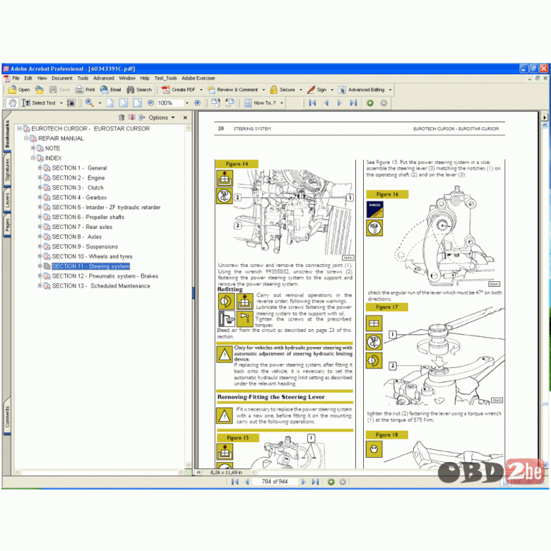 download Iveco Eurotrakker Eurotech Eurostar Cursor SYSTEM workshop manual