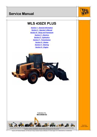 download JCB 412S 414S 416S Wheeled Loader able workshop manual