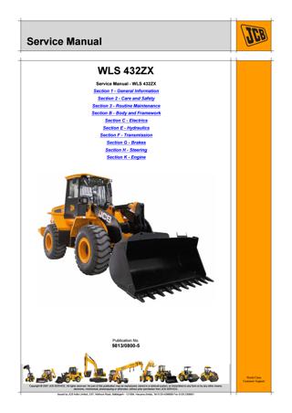download JCB 414S Wheel Loader  5 able workshop manual