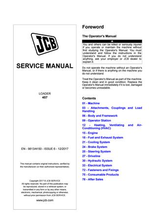 download JCB 414S Wheel Loader  5 able workshop manual