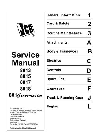 download JCB 801 able workshop manual