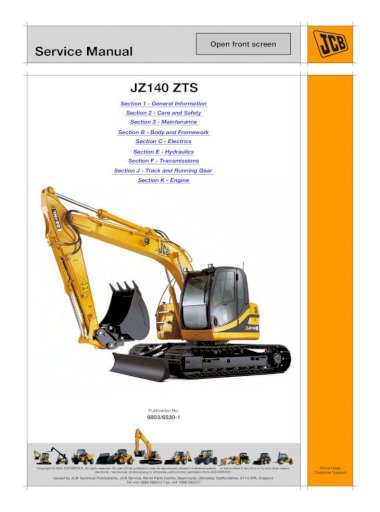 download JCB JS260 Tracked Excavator Tier 3 Auto able workshop manual
