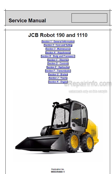 download JCB ROBOT 170HF able workshop manual