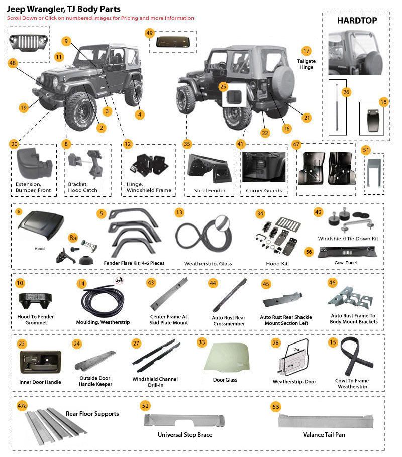 download JEEP WRANGLER BODY 07 to workshop manual