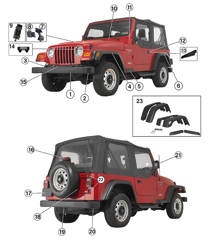 download JEEP WRANGLER TJ workshop manual