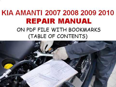 download KIA AMANTI workshop manual