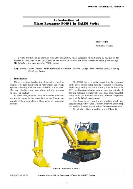 download KOMATSU PC09 1 Excavator Operation able workshop manual