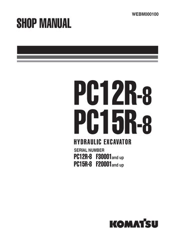 download KOMATSU PC12R 8 PC15R 8 Excavator able workshop manual