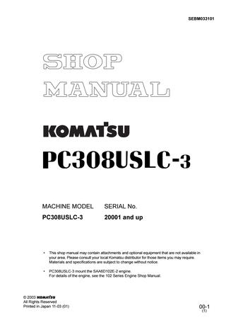 download KOMATSU PC180LC 3K Hydraulic Excavator ue Manua able workshop manual