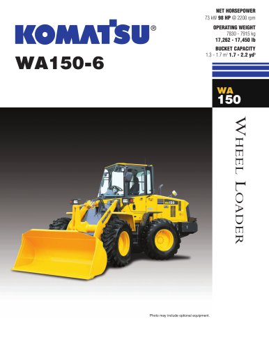download KOMATSU WA150 6 Wheel Loader Operation able workshop manual