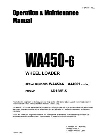 download KOMATSU WA450 3MC able workshop manual