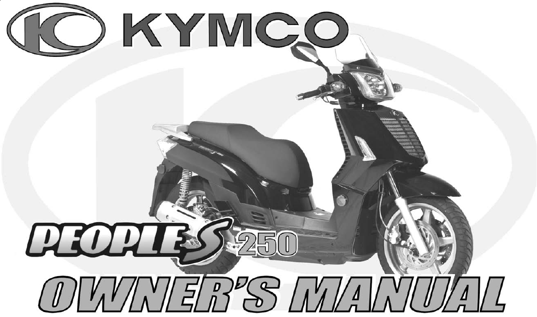 download KYMCO PEOPLE 250 Motorcycle able workshop manual