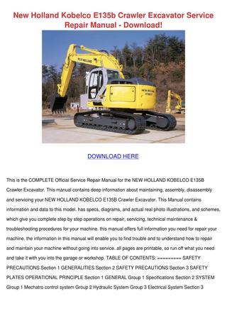 download Kobelco SK100 V SK120 V SK120LC V Hydraulic Crawler Excavator workshop manual