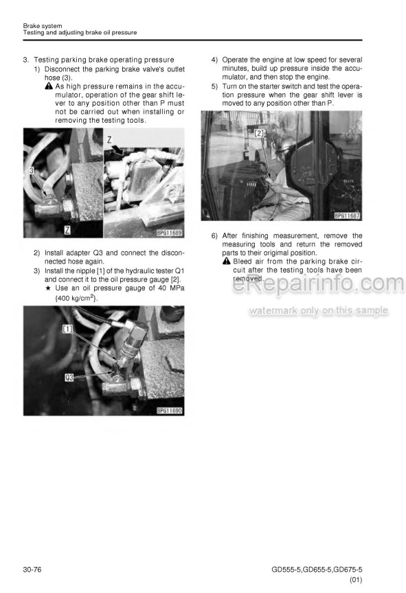 download Komatsu GD555 3A grader operation manual. able workshop manual