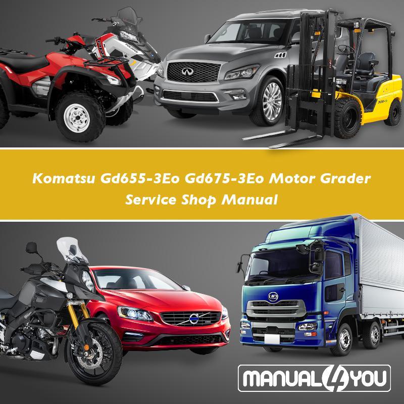 download Komatsu GD655 3E0 Motor Grader able workshop manual