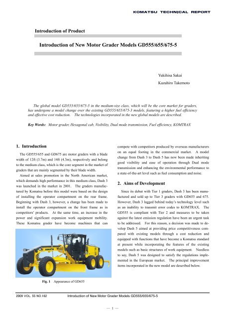 download Komatsu GD655 3E0 Motor Grader able workshop manual