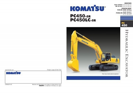 download Komatsu PC450LC 7 1 up able workshop manual