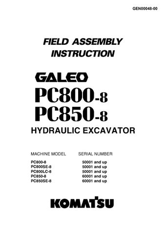download Komatsu PC800 8 PC800LC 8 Hydraulic Excavator able workshop manual