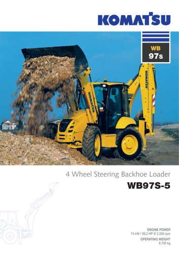 download Komatsu WB97S 5 Backhoe Loader able workshop manual