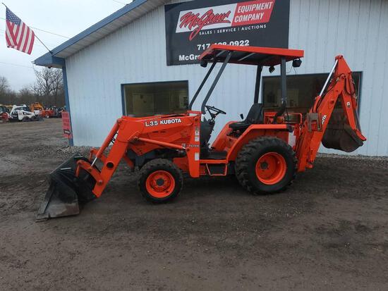 download Kubota L35 Tractor Loader BACKHOE able workshop manual