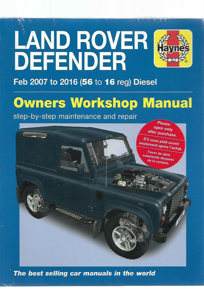 download Land Rover Defender 90 110 130 workshop manual