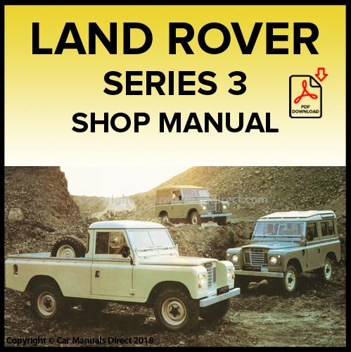 download Land Rover III FIVE MAIN BEARING Engine SUPPLEMENT workshop manual