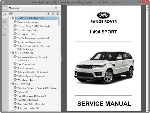 download Land Rover Range Rover Sport L494 Tdv6 V6 V8 workshop manual