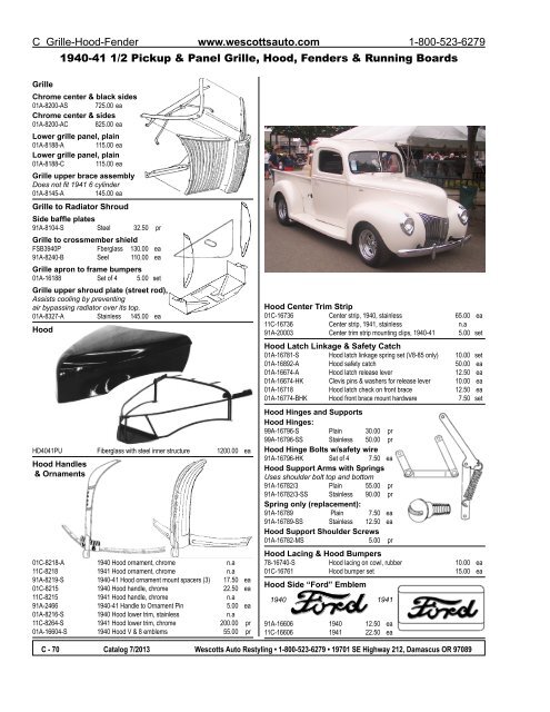 download Left Front Fender Fiberglass Ford Pickup Ton Panel Truck workshop manual