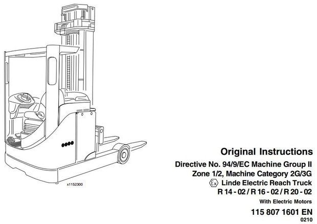 download Linde Forklift Trucks 335 E14 E16 E16C E16P E18P E20P Instruction User Manual able workshop manual