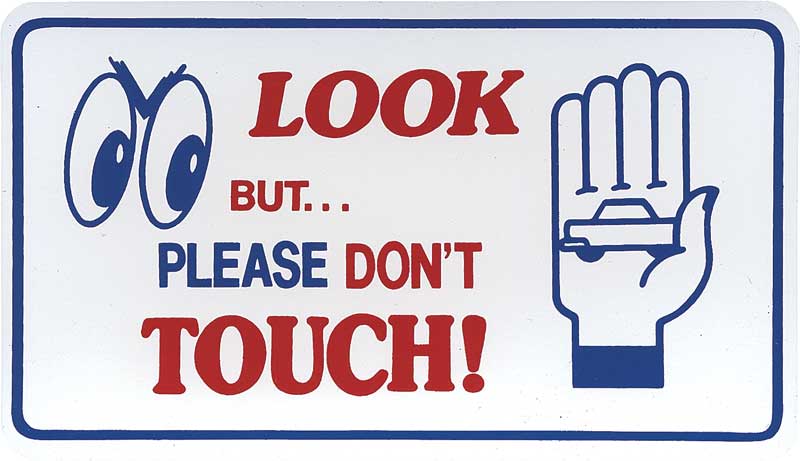 download Magnetic Sign Look But Please Dont Touch 3 X 5 workshop manual