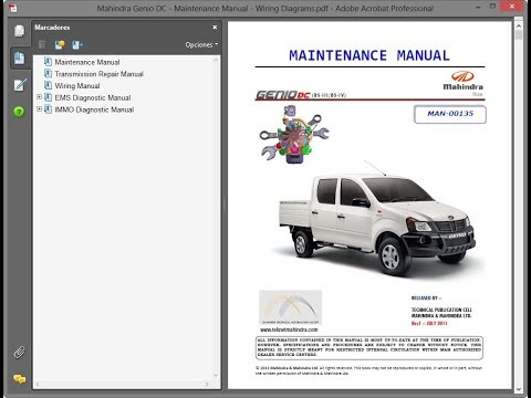 download Mahindra Genio DC workshop manual