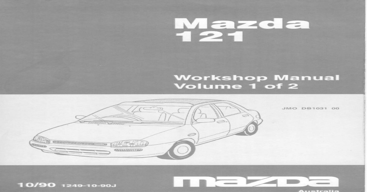 download Mazda 121 volume 1 2 Manual. workshop manual