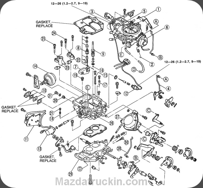 download Mazda B2200 workshop manual