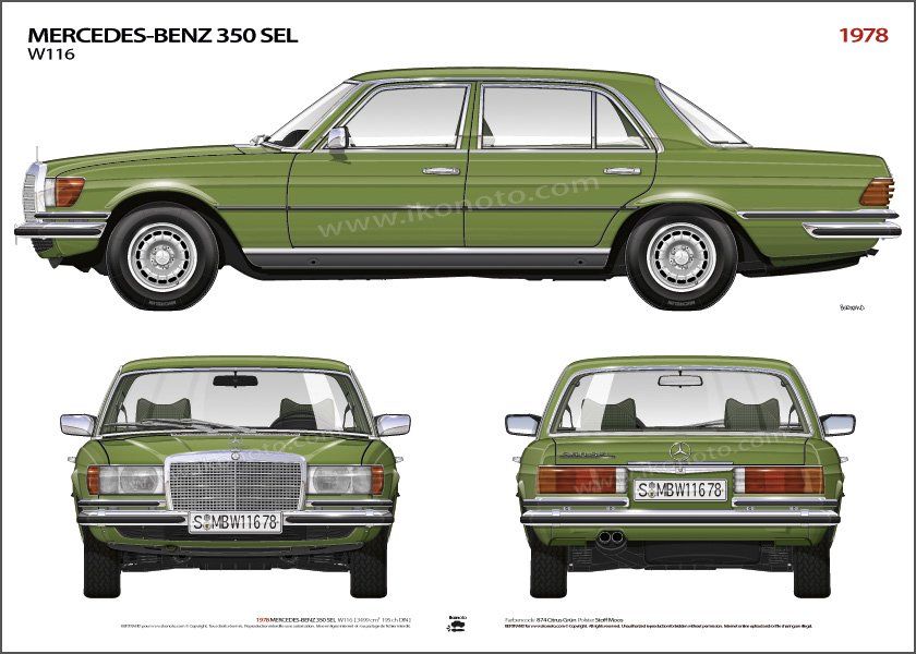 download Mercedes Benz W116 280 S workshop manual