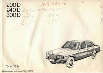 download Mercedes benz W123 280C workshop manual