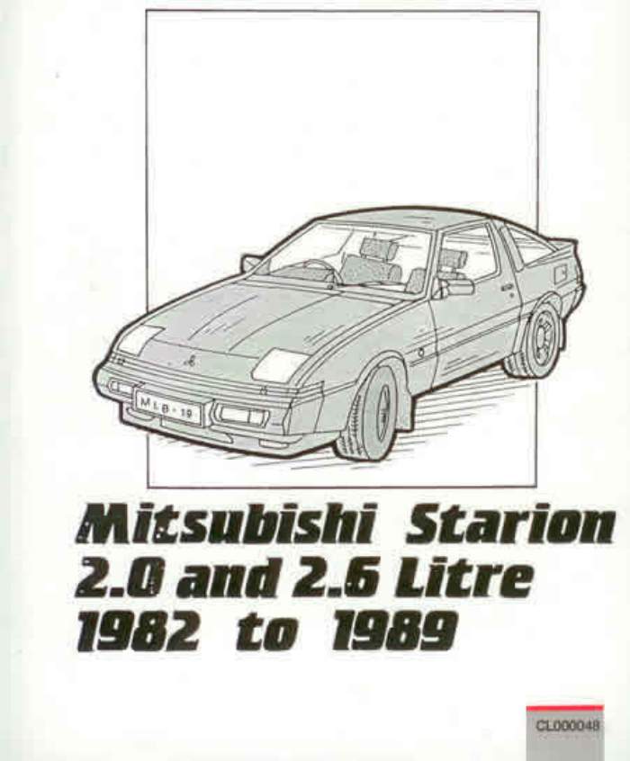 download Mitsubishi Colt Starion workshop manual