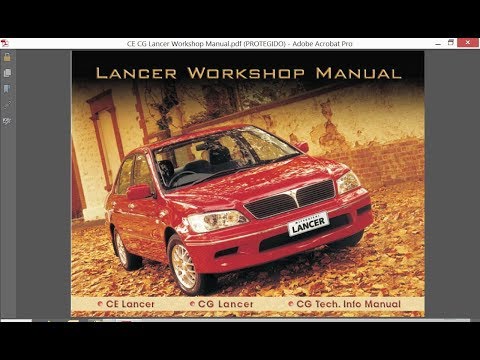 download Mitsubishi Lancer CE CG workshop manual