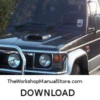 download Mitsubishi Pajero Montero Manuals workshop manual