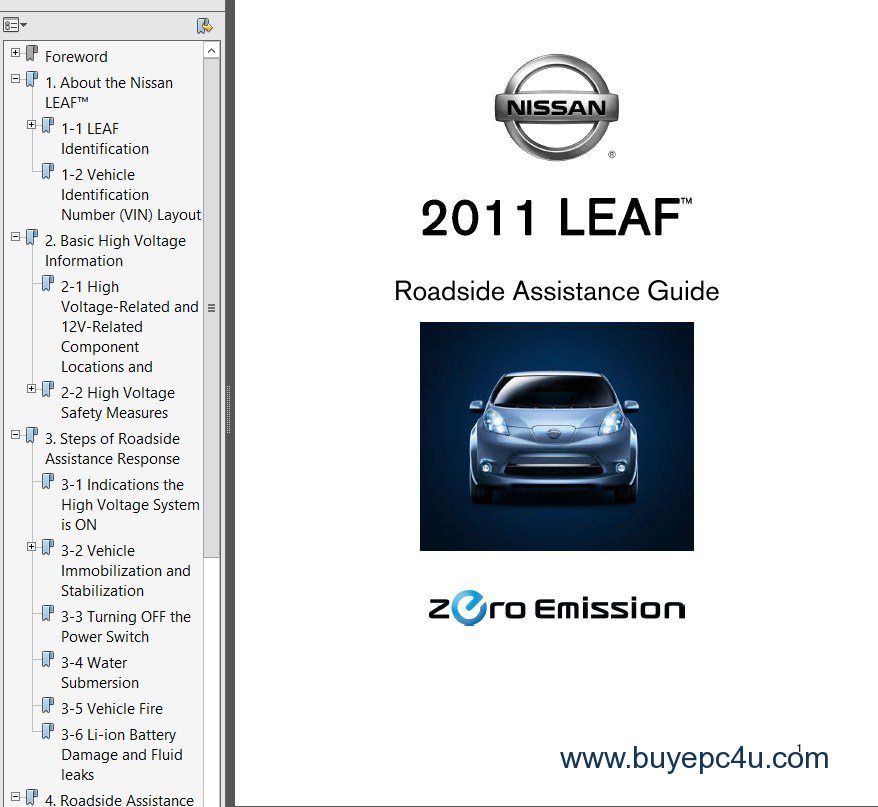 download Nissan Leaf ZE0 diag workshop manual