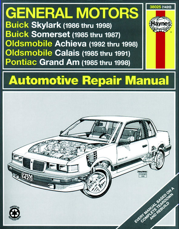 download Oldsmobile Achieva workshop manual