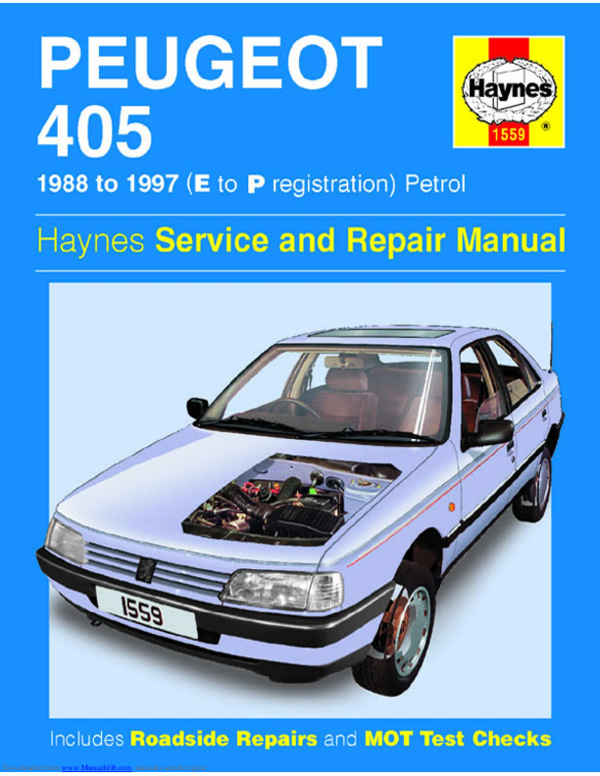 download PEUGEOT 405 1.4 1.6 1.8 1.9 2.0 able workshop manual