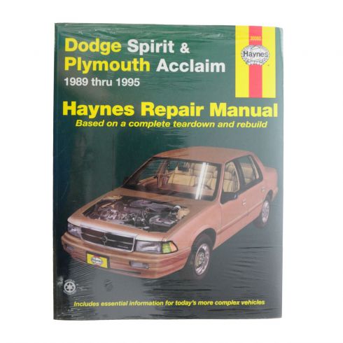 download PLYMOUTH ACCLAIM workshop manual