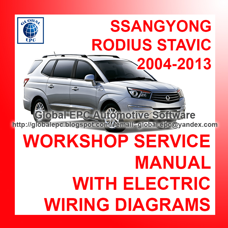 download SSANGYONG RODIUS STAVIC workshop manual