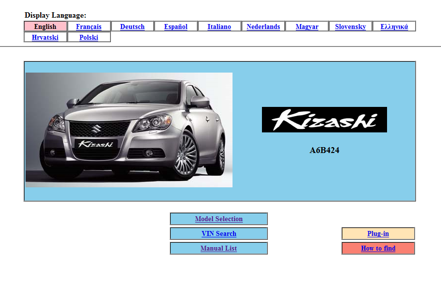 download SUZUKI KIZASHIModels workshop manual