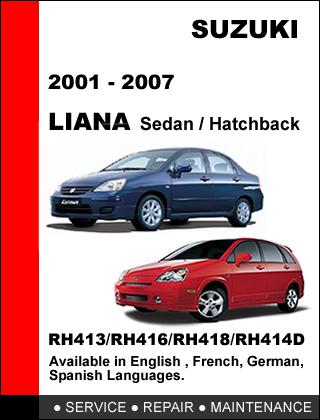 download SUZUKI LIANA workshop manual