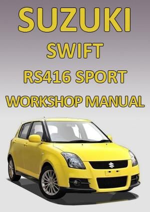 download SUZUKI SWIFT RS413 RS415 RS416 workshop manual