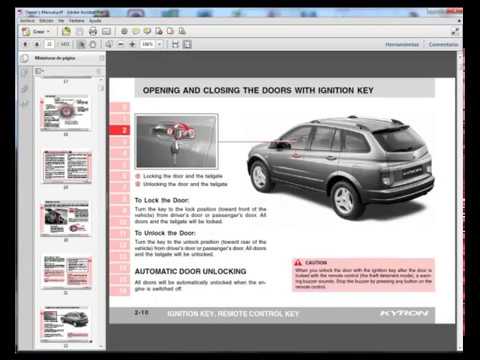 download Ssang Yong Korando Actyon workshop manual