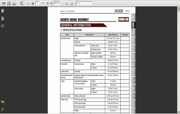 download SsangYong Rodius A120 workshop manual